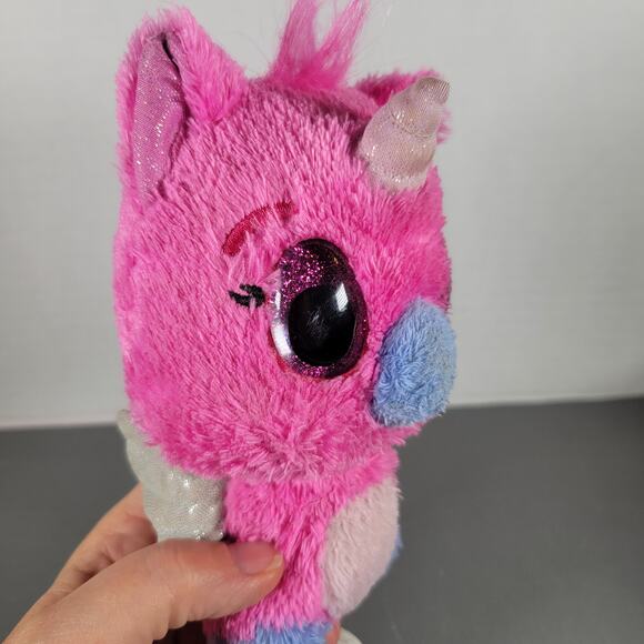 Hatchimals Pink Unicorn Dragon Plush 6" Spin Master Stuffed Toy - Picture 9 of 14